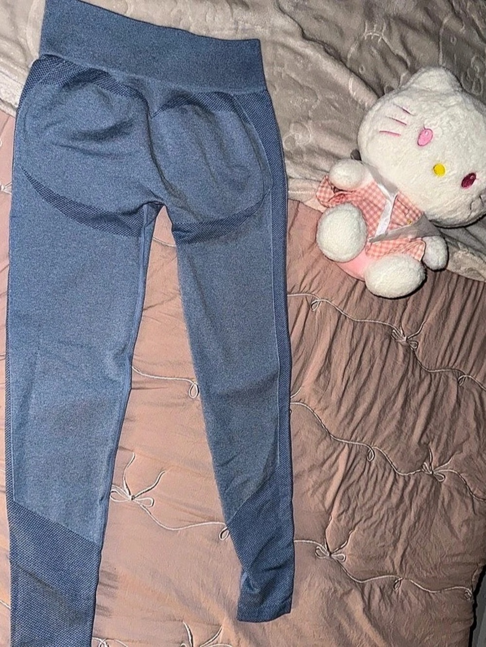 Blue Leggings Size Large Like New